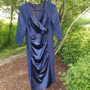 Muisol blue vintage style dress